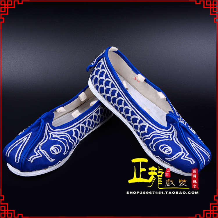 民乐戏鞋舞台演出鞋水路英雄三义斋布底鱼鳞洒